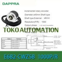 E6B2 CWZ5B E6B2-CWZ5B 1000P/R 1000PPR 40MM Dia Rotary Encoder OH52