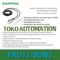 PRD12-8DN2 PRD12 8DN2 M12 8mm NPN NC Inductive Proximity Sensor OJ21 untuk aplikasi otomasi industri PRD12, PRD12, M12