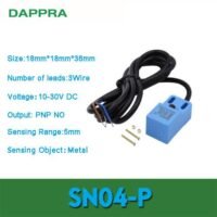 SN04-P 5mm sensing DC PNP NO Dappra inductive proximity sensor OA60 untuk aplikasi otomasi industri SN04, SENSING, DC