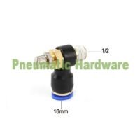 16mm x 1/2" fitting speed control selang PU 16 mm drat 1/2 " KD84 untuk aplikasi otomasi industri FITTING, SPEED, CONTROL