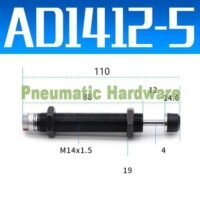 AD1412 AD1412-5 oil Pneumatic Hydraulic Shock Absorber Buffer KD09 untuk aplikasi otomasi industri AD1412, AD1412, OIL