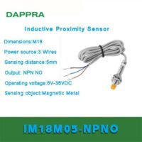 M18 5mm NPN NO DC 6V To 36V dia 18mm Inductive Proximity Sensor OB77 untuk aplikasi otomasi industri M18, NPN, NO
