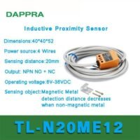 TL-N20ME12 20mm NPN NO NC prism shape Inductive proximity sensor OB81 untuk aplikasi otomasi industri TL, N20ME12, NPN