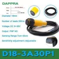 M18 30CM DC6V ke 36V 3Wire PNP NC Replace E3F-DS30P2 Photo Sensor OA12 untuk aplikasi otomasi industri M18, DC6V, KE