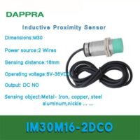 M30 16mm DC 9 ke 36V 2 wire NO Inductive Proximity Sensor OB14 untuk aplikasi otomasi industri M30, DC, KE