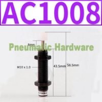 Pneumatic Hydraulic Shock Absorber AC1008 Oil Buffer Damping KG18 untuk aplikasi otomasi industri PNEUMATIC, HYDRAULIC, SHOCK