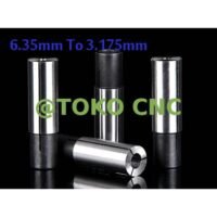 CNC cutter diameter Conversion sets collet adapter 6.35mm to 3.175mm KA19 untuk aplikasi otomasi industri CNC, CUTTER, DIAMETER