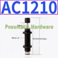 Pneumatic Hydraulic Shock Absorber AC1210 Oil Buffer Damping KG19 untuk aplikasi otomasi industri PNEUMATIC, HYDRAULIC, SHOCK