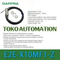 E2E-X10MF1-Z M18 10mm PNP NO Inductive Proximity switch sensor OH62 untuk aplikasi otomasi industri E2E, X10MF1, M18