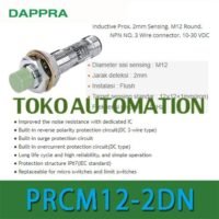 PRCM12-2DN M12 2mm NPN NO Inductive Proximity Sensor OF33 untuk aplikasi otomasi industri PRCM12, M12, NPN