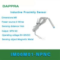 M6 1mm NPN NC DC 6V To 36V dia 6mm Inductive Proximity Sensor OB46 untuk aplikasi otomasi industri M6, NPN, NC
