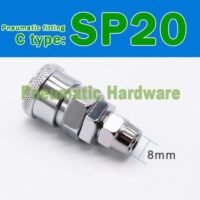 SP20 Quick Coupler SP 20 Compressor Connector Air Hose SP-20 KD14 untuk aplikasi otomasi industri SP20, QUICK, COUPLER