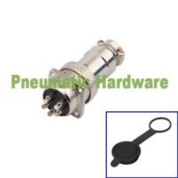 GX16 3 Pin Aviation Plug socket Connector square Mount Flang KK59 untuk aplikasi otomasi industri GX16, PIN, AVIATION