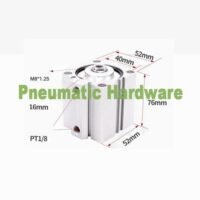 Compact Thin Air Cylinder pneumatic SDA 40x50 SD 40 x 50 SDA40*50 KM09 untuk aplikasi otomasi industri COMPACT, THIN, AIR