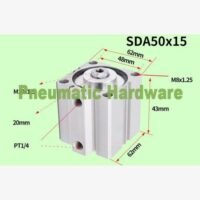 Compact Thin Air Cylinder pneumatic SDA50x15 SDA 50 x 15 SDA50*15 KM20 untuk aplikasi otomasi industri COMPACT, THIN, AIR Compact Thin Air Cylinder pneumatic SDA50x15 SDA 50 x 15 SDA50*15 KM20 untuk aplikasi otomasi industri COMPACT, THIN, AIR