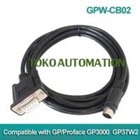 GP Pro-Face Proface HMI Programming Cable RS232 GPW-CB02 GPWCB02 PD25 untuk aplikasi otomasi industri GP, PRO-FACE, PROFACE