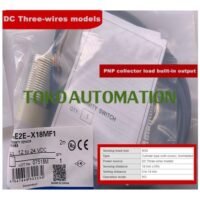 E2E-X18MF1 E2E X18MF1 E2EX18MF1 PNP Inductive Proximity Sensor PO28 untuk aplikasi otomasi industri E2E, X18MF1, E2E