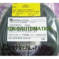 V15-W-5M-PVC V15 W 5M PVC M12 5Pin connector socket dan cable PO33 untuk aplikasi otomasi industri V15, W-5M, PVC