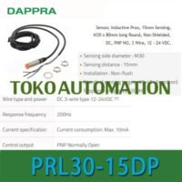 PRL30-15DP PRL30 15DP M30 Sn15mm PNP NO Inductive Proximity Sensor OJ23 untuk aplikasi otomasi industri PRL30, PRL30, M30