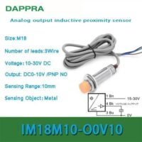 IM18M10 M30 10mm PNP NO 0V Ke 10V Analog output proximity Sensor OE03 untuk aplikasi otomasi industri IM18M10, M30, PNP
