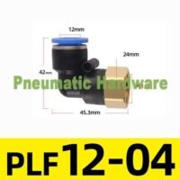 Conector Tabung Konektor Pneumatik Thread Internal Siku 12MM 1/2 KM79 untuk aplikasi otomasi industri CONECTOR, TABUNG, KONEKTOR