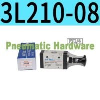 3 Way Push Pull Valve 3L21008 3L210-08 Push-Pull Air Valve KK77 untuk aplikasi otomasi industri WAY, PUSH, PULL