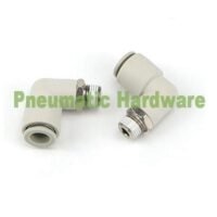 10 mm Fitting Pneumatic Nepel Angin Elbow L Selang 10mm Draf 1/8 KE71 untuk aplikasi otomasi industri MM, FITTING, PNEUMATIC