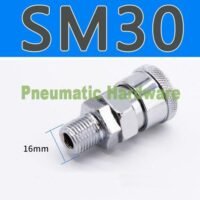 SM30 SM-30 Quick Coupler Connector kompresor Hose Drat 3/8 " KD39 untuk aplikasi otomasi industri SM30, SM-30, QUICK