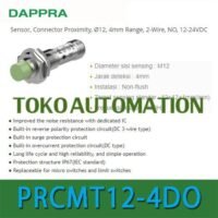 PRCMT12-4DO M12 4mm 2wire DC NO Inductive Proximity Sensor OF25 untuk aplikasi otomasi industri PRCMT12, M12, DC