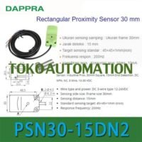 PSN30-15DN2 30mm Squar 15mm NPN NC Inductive Proximity Sensor OF30 untuk aplikasi otomasi industri PSN30, SQUAR, NPN