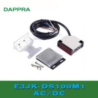 E3JK-DS100M1 1m DC AC diffuse reflection Photoelectric sensor OD88 untuk aplikasi otomasi industri E3JK, DS100M1, DC