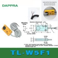 TL-W5F1 TL - W5F1 TL W5F1 PNP NO Flat Inductive Proximity Sensor OD46 untuk aplikasi otomasi industri TL-W5F1, TL, W5F1