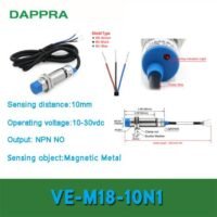 VE-M18-10N1 LJ18A3 - 10 - Z / BX M18 10mm NPN NO Proximity Sensor OB04 untuk aplikasi otomasi industri VE-M18, LJ18A3, BX
