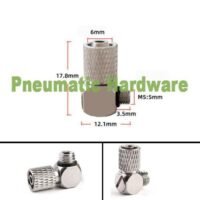 6mm M5 twist joint Fast contort 6 mm Pneumatic Quick Fitting KF88 untuk aplikasi otomasi industri M5, TWIST, JOINT