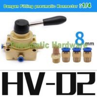 Hv-02 Hv - 02 Hv02 Air Pneumatic hand Control valve Lever Vae KC91 untuk aplikasi otomasi industri HV-02, HV, HV02