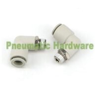 10 mm Fitting Pneumatic Nepel Angin Elbow L Selang 10mm Draf 1/4 KE72 untuk aplikasi otomasi industri MM, FITTING, PNEUMATIC