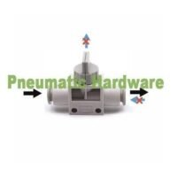 12mm hand valve Slip lock flow control fitting Keran pneumatic KE58 untuk aplikasi otomasi industri HAND, VALVE, SLIP