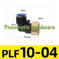 Conector Tabung Konektor Pneumatik Thread Internal Siku 10MM 1/2 KM75 untuk aplikasi otomasi industri CONECTOR, TABUNG, KONEKTOR