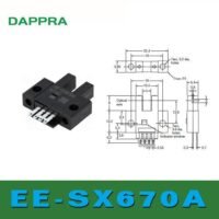 EE-SX670A EE - SX670A 5MM NPN Through-beam Photo micro sensor OD47 untuk aplikasi otomasi industri EE-SX670A, EE, SX670A