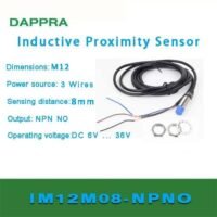M12 8MM NPN NO DC Inductive Proximity Sensor replace PRD12-8DN OD54 untuk aplikasi otomasi industri M12, NPN, NO