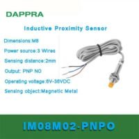 M8 2mm PNP NO DC 6V To 36V dia 8mm Inductive Proximity Sensor OB54 untuk aplikasi otomasi industri M8, PNP, NO