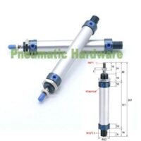 MAL16*100 MAL 16 x 100 MAL 16-100 MAL16 mini cylinder pneumatic KC76 untuk aplikasi otomasi industri MAL16, MAL, MAL