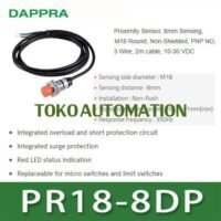 PR18-8DP PR18 8DP PR188DP 8mm PNP 10 V to 30V Proximity Sensor OJ26 untuk aplikasi otomasi industri PR18, PR18, PR188DP