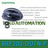 BRP200-DDTN-P BRP200 DDTN P M18 Diffuse Reflective Photo Sensor OF97 untuk aplikasi otomasi industri BRP200, DDTN-P, BRP200