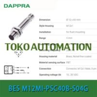 BES M12MI-PSC40B-S04G M12 4MM PNP NO Inductive Proximity Sensor OH67 untuk aplikasi otomasi industri BES, M12MI, PSC40B