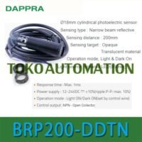 BRP200-DDTN BRP200 DDTN M18 NPN Diffuse Reflective Photo Sensor OF98 untuk aplikasi otomasi industri BRP200, DDTN, BRP200
