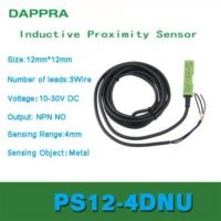 PS12-4DNU PS12 4DNU DAPPRA NPN NO 4mm Inductive Proximity Sensor OE07 untuk aplikasi otomasi industri PS12, PS12, DAPPRA
