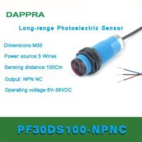 M30 1M NPN NC DC 10V Ke 36V Diffuse Photoelectric sensor OC51 untuk aplikasi otomasi industri M30, NPN, NC