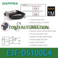 M18 100cm NPN NO E3F-DS100C4 Diffuse Reflective photoelectric Sensor OH70 untuk aplikasi otomasi industri M18, NPN, NO