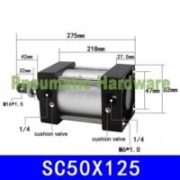 SC50X125 SC 50X125 SC50*125 SC50-125 SC 50-125 Pnuematic Standard cylinder KF70 untuk aplikasi otomasi industri SC50X125, SC, SC50